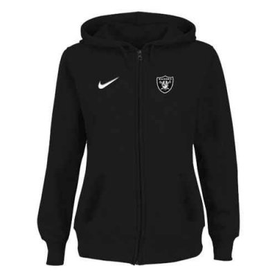 Women's Oakland Raiders Stadium Rally Full Zip Hoodie Black