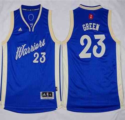 Warriors #23 Draymond Green Blue 2015-2016 Christmas Day Stitched Youth NBA Jersey