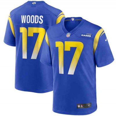 Men's Los Angeles Rams #17 Robert Woods 2020 Royal Limited Game Jersey