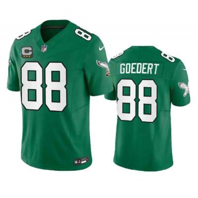 Men's Philadelphia Eagles #88 Dallas Goedert Green 2023 F.U.S.E. With C Patch Vapor Untouchable Stitched Football Jersey