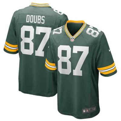 Men's Green Bay Packers #87 Romeo Doubs Green Stitched Game Jersey