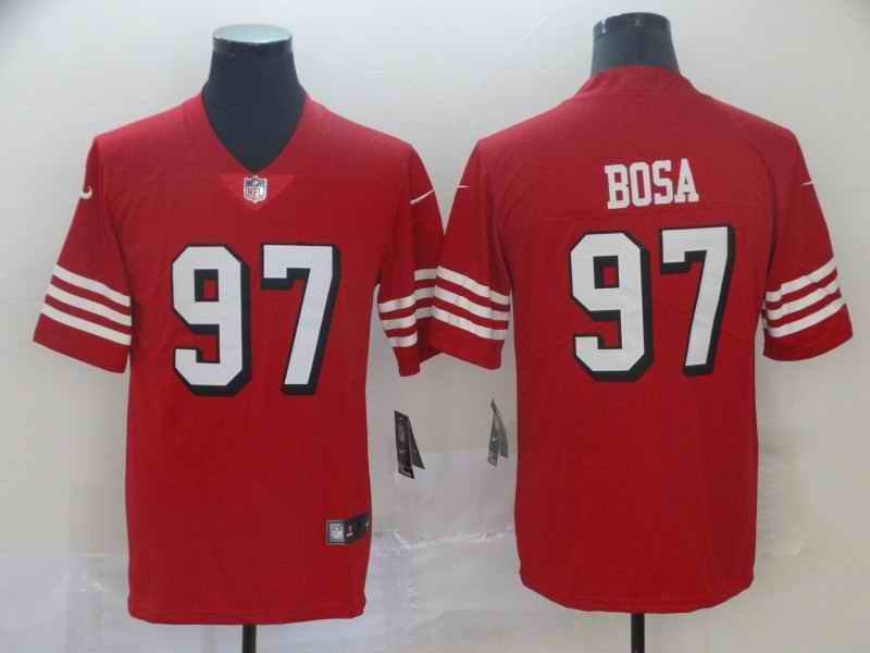 Men's San Francisco 49ers #97 Nick Bosa New Red Color Rush Limited Stitched NFL Jersey