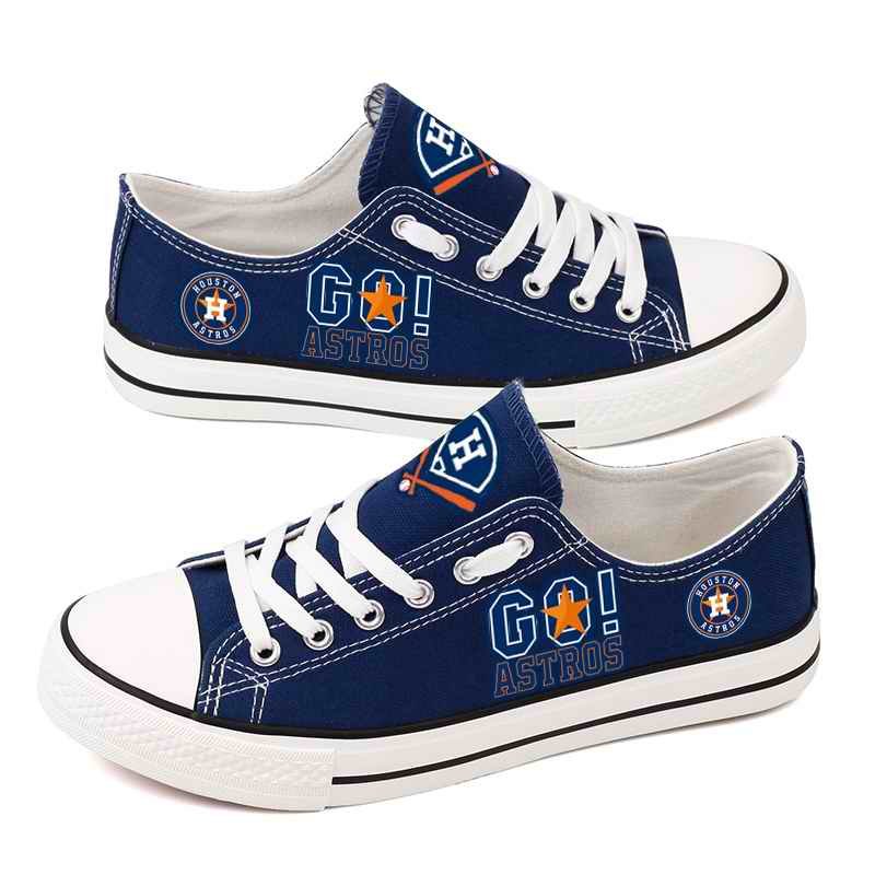 Women's Houston Astros Repeat Print Low Top Sneakers 006