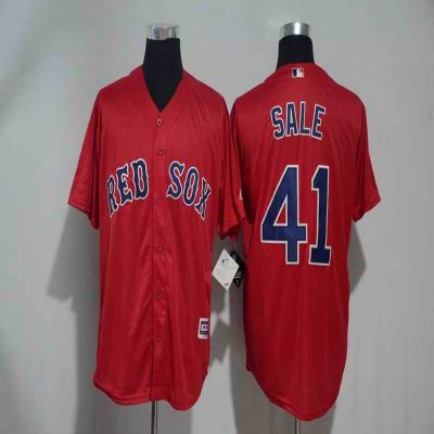 Men's Boston Red Sox #41 Chris Sale Red Cool Base Stitched MLB Jersey