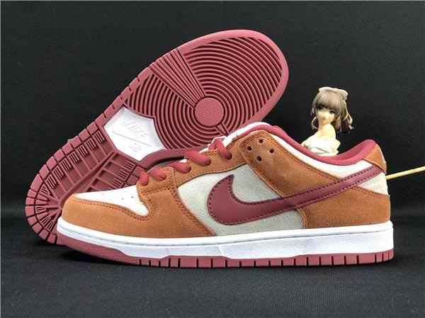 Men's Dunk Low SB Brown/Cream Shoes 091