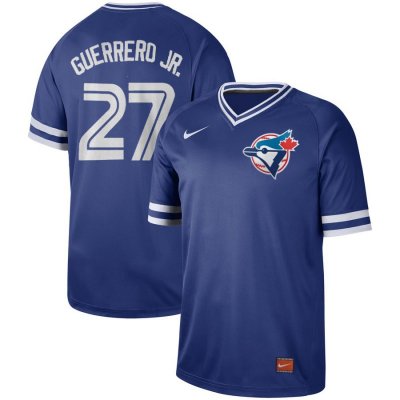 Men's Toronto Blue Jays #27 Vladimir Guerrero Jr. Royal Cooperstown Collection Legend Stitched MLB Jersey