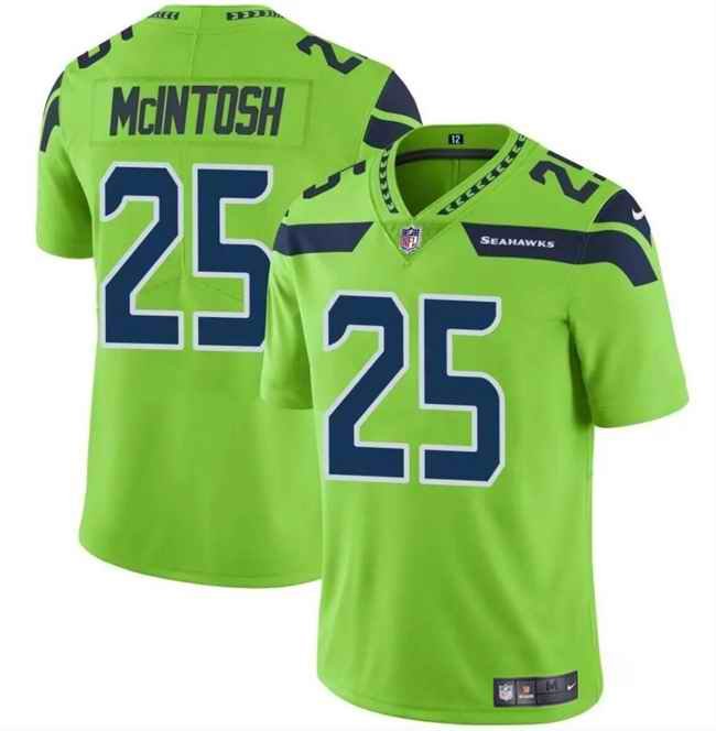 Men's Seattle Seahawks #25 Kenny McIntosh Green Vapor Limited Stitched Football Jersey