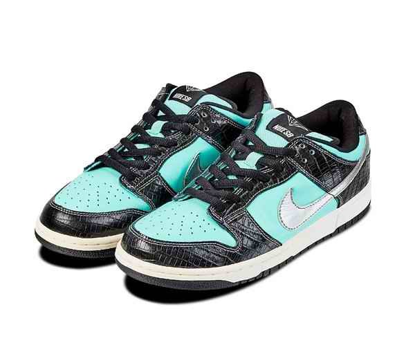 Men's Dunk Low Black Teal Shoes 0261