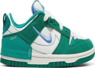 Men's Dunk Low SB White/Green Shoes 0143