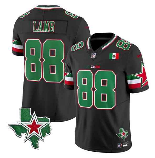 Men's Dallas Cowboys #88 CeeDee Lamb 2024 Mexico Black F.U.S.E. Stitched Football Jersey