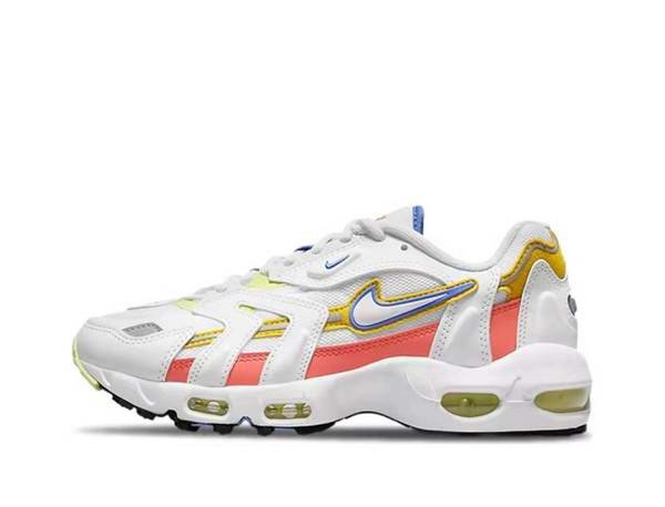 Women's Running weapon Air Max 96 White/Yellow Shoes 006