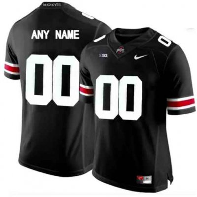 Men's Ohio State Buckeyes ACTIVE PLAYER Custom Black Stitched Jersey