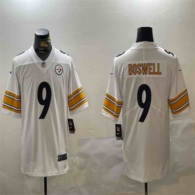 Men's Pittsburgh Steelers #9 Chris Boswell White Vapor Untouchable Stitched Jersey