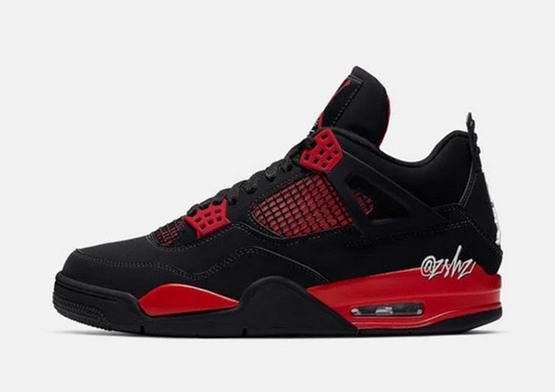 Men's Hot Sale Running weapon Air Jordan 4 'Red Thunder' Shoes 081