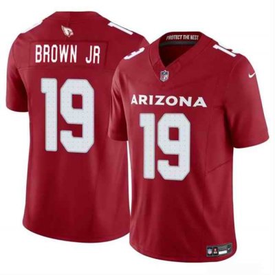 Men's Arizona Cardinals #19 Anthony Brown JR Red 2024 F.U.S.E. Vapor Untouchable Limited Stitched