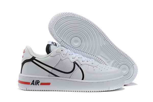 Men's Air Force 1 White/Black Shoes 066