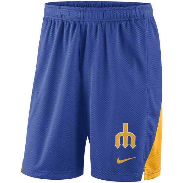 Men's Seattle Mariners Royal Franchise Performance Shorts