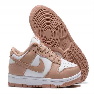 Men's Dunk Low Brown White Shoes 0233