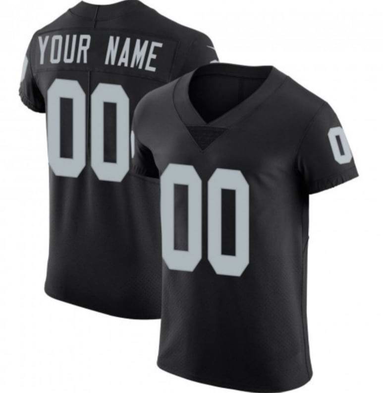 Men's Las Vegas Raiders Customized Black Legend Stitched NFL Jersey