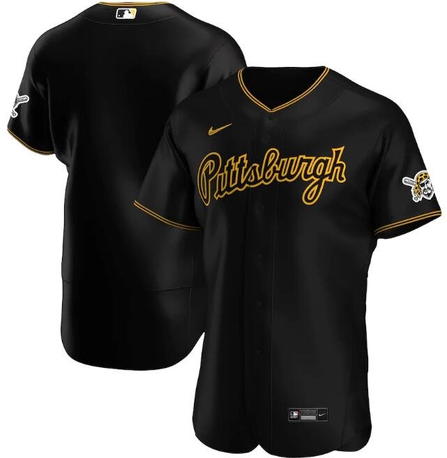 Women's Pittsburgh Pirates Blank Black Stitched Jersey