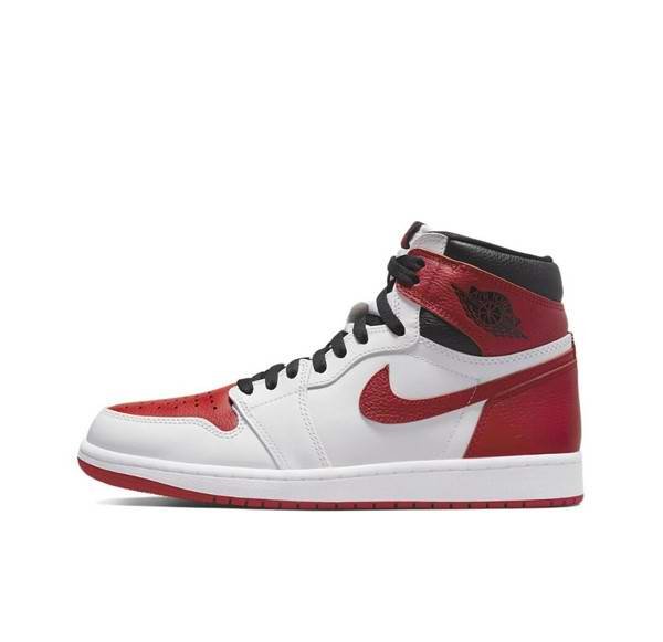 Men's Running Weapon Air Jordan 1 White/Red Shoes 272