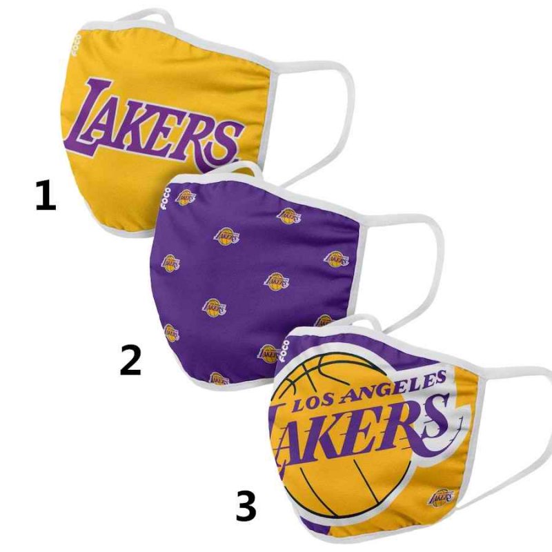 Los Angeles Lakers Sports Face Mask 001 Filter Pm2.5 (Pls check description for details)