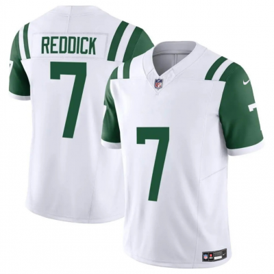 Youth New York Jets #7 Haason Reddick White 2024 F.U.S.E. Vapor Limited Stitched Jersey