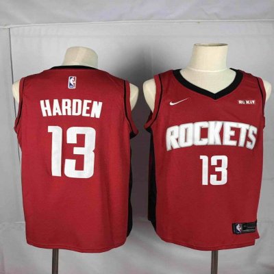 Men's Houston Rockets #13 James Harden Red Stitched NBA Jersey