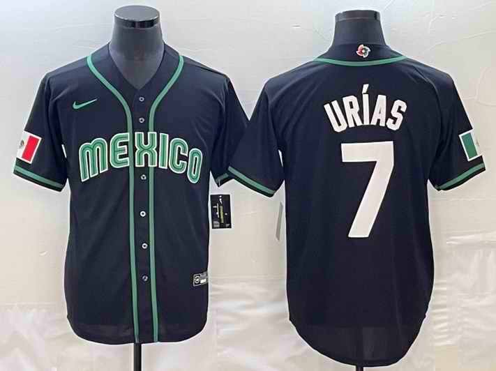 Men's Mexico Baseball ACTIVE PLAYER Custom 2023 Black World Baseball Classic Stitched Jersey