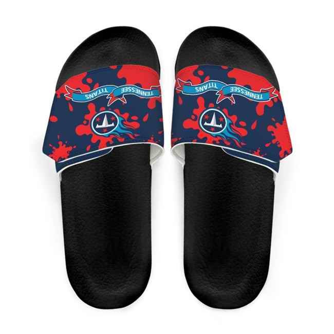 Men's Tennessee Titans Beach Adjustable Slides Non-Slip Slippers/Sandals/Shoes 002