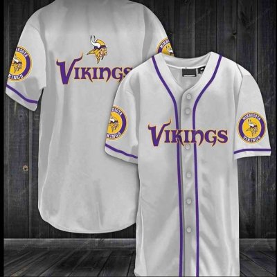 Men's Minnesota Vikings White Stitched Jersey