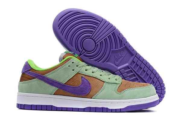 Women's Dunk Low SB Brown/Green Shoes 0139