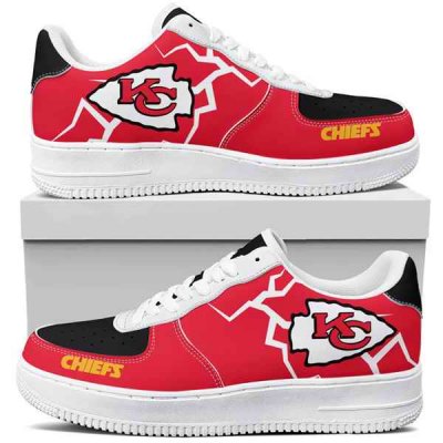 Women's Kansas City Chiefs Air Force 1 Sneakers 001