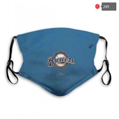 Milwaukee Brewers Face Mask 001 Filter Pm2.5 (Pls check description for details)