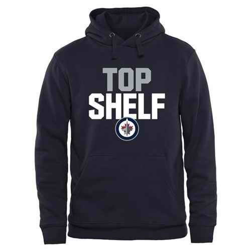 Winnipeg Jets Top Shelf Pullover Hoodie Navy