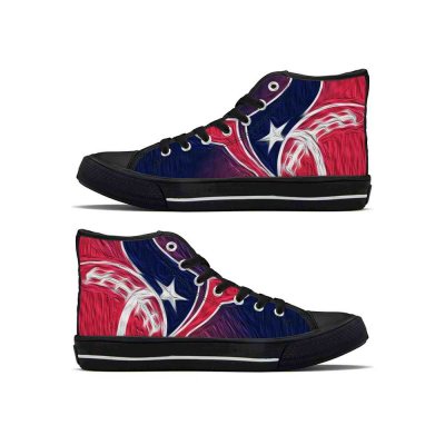 Men's Houston Texans High Top Canvas Sneakers 002