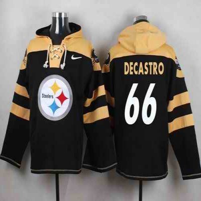 Nike Steelers #66 David DeCastro Black Player Pullover NFL Hoodie