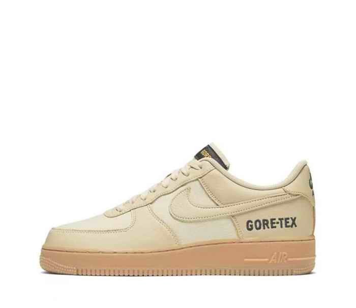 Women's Air Force 1 Tan/Cream Shoes 0214