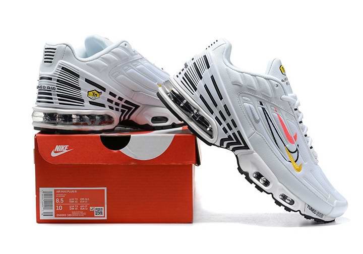 Men's Hot sale Running weapon Air Max TN Plus Shoes White 0198