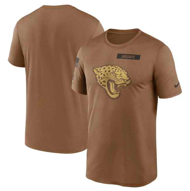 Men's Jacksonville Jaguars 2023 Brown Salute To Service Legend Performance T-Shirt