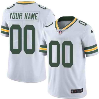 Youth Green Bay Packers ACTIVE PLAYER Custom White Vapor Untouchable Limited Stitched Jersey