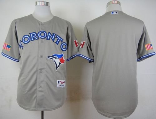 Blue Jays Blank Grey Road Cool Base 2012 Stitched MLB Jersey