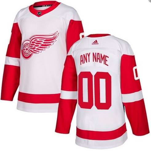 Men's Detroit Red Wings Custom Name Number Size NHL Stitched Jersey