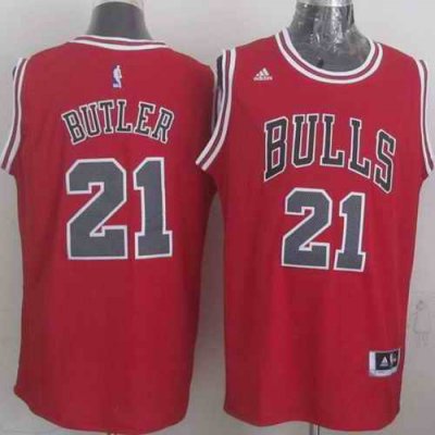 Revolution 30 Bulls #21 Jimmy Butler Red Stitched NBA Jersey