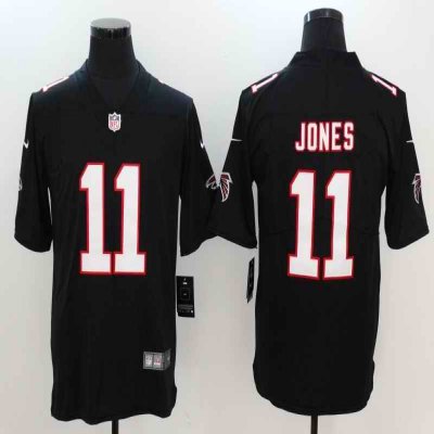 Men's Atlanta Falcons #11 Julio Jones Black Stitched Football Jersey