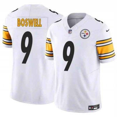 Men's Pittsburgh Steelers #9 Chris Boswell White 2024 F.U.S.E. Vapor Untouchable Limited Stitched Jersey