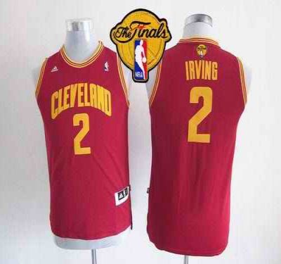 Cavaliers #2 Kyrie Irving Red The Finals Patch Stitched Youth NBA Jersey