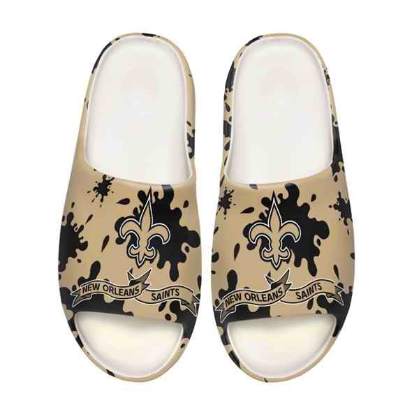 Men's New Orleans Saints Yeezy Slippers/Shoes 002