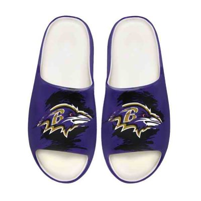 Women's Baltimore Ravens Yeezy Slippers/Shoes 003