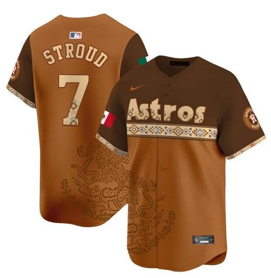 Men's Houston Astros ACTIVE PLAYER Custom Mexico Vapor Baseball Jersey